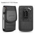 HAWEEL 6.1-6.8 inch Nylon Cloth Phone Belt Clip Carrying Pouch with Card Slot, Vertical 6.1-6.8 inch – Card Slot