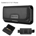 HAWEEL 4.7-6.1 inch Nylon Cloth Phone Belt Clip Horizontal Carrying Pouch with Card Slot, Horizontal 4.7-6.1 inch – Card Slot