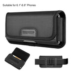 HAWEEL 6.1-6.8 inch Nylon Cloth Phone Belt Clip Horizontal Carrying Pouch with Card Slot, Horizontal 6.1-6.8 inch – Card Slot