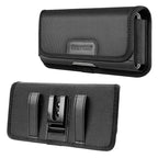 HAWEEL 6.1-6.8 inch Nylon Cloth Phone Belt Clip Horizontal Carrying Pouch with Card Slot, Horizontal 6.1-6.8 inch – Card Slot