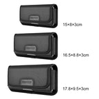 HAWEEL 6.1-6.8 inch Nylon Cloth Phone Belt Clip Horizontal Carrying Pouch with Card Slot, Horizontal 6.1-6.8 inch – Card Slot