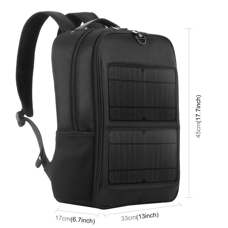 HAWEEL 14W Solar Panel Power Backpack Laptop Bag with Handle and 5V / 2.1A Max USB Charging Port, 14W Backpack 2 – Wear-resistant, TPU