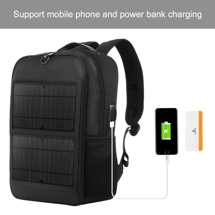 HAWEEL 14W Solar Panel Power Backpack Laptop Bag with Handle and 5V / 2.1A Max USB Charging Port, 14W Backpack 2 – Wear-resistant, TPU