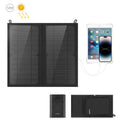 HAWEEL 12W 2 Panels Foldable Solar Panel Charger Bag with 5V / 3.1A Max Dual USB Ports, Support QC3.0 and AFC, 12W 2 Panels 12W 2 Panels