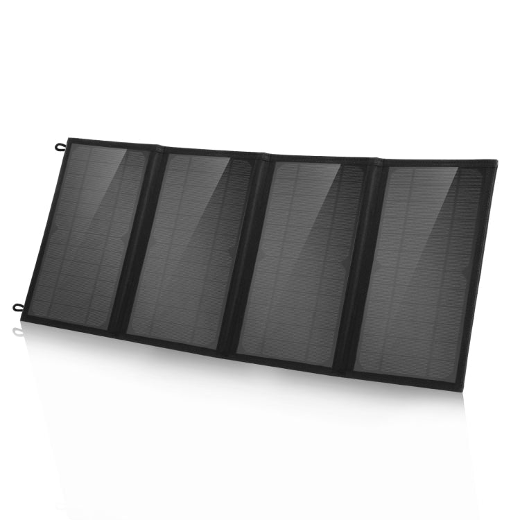 HAWEEL 24W 4 Panels Foldable Solar Panel Charger Bag with 5V / 3.1A Max Dual USB Ports, Support QC3.0 and AFC, 24W 4 Panels – Fast Charging, TPU