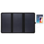 HAWEEL 21W Ultrathin 3-Fold Foldable 5V / 3A Solar Panel Charger with Dual USB Ports, Support QC3.0 and AFC, Ultrathin 21W – TPU