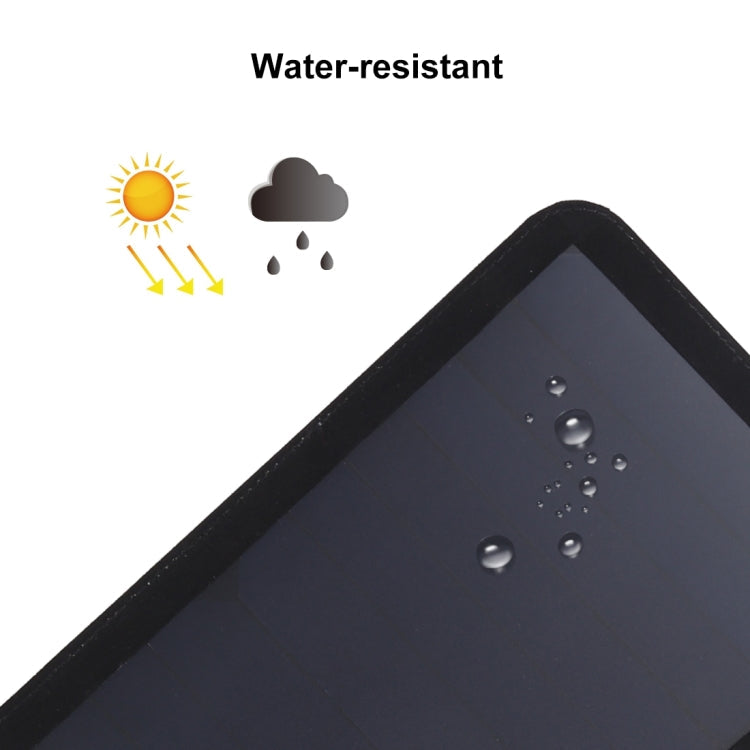 HAWEEL 21W Ultrathin 3-Fold Foldable 5V / 3A Solar Panel Charger with Dual USB Ports, Support QC3.0 and AFC, Ultrathin 21W – TPU
