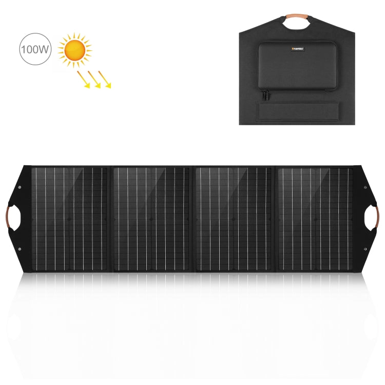 HAWEEL 100W Foldable Solar Panel Charger Travel Folding Bag, 100W 100W