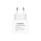 HAWEEL PD 20W Single USB-C / Type-C Interface QC Travel Charger, Support Full QC Protocol, EU Plug, QC Charger EU Plug – Fast Charging, TPU