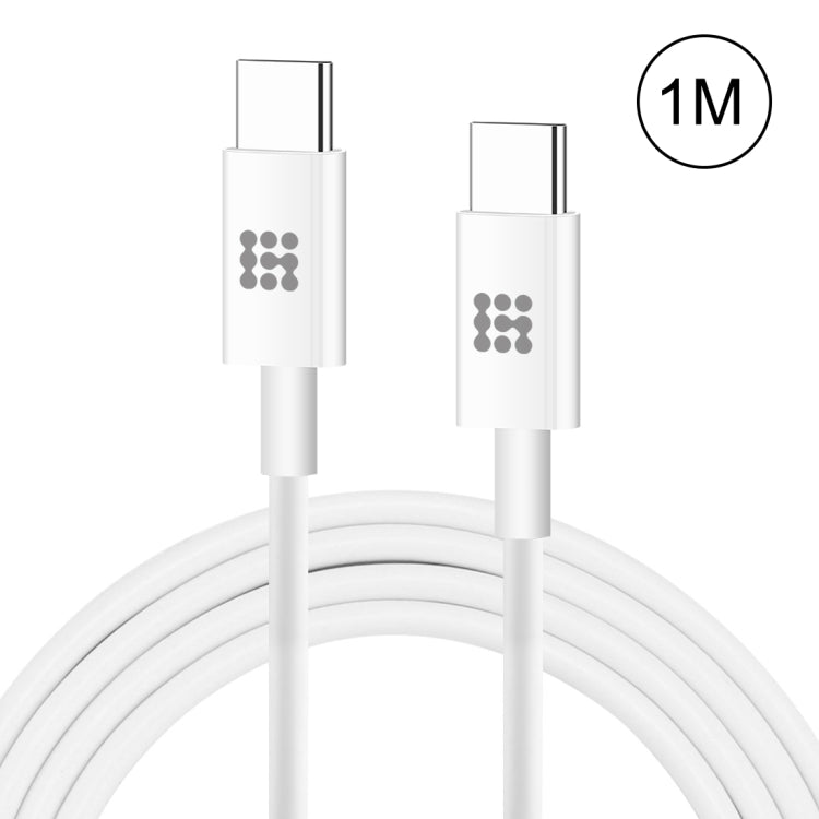 HAWEEL 25W 3A Type-C / USB-C to Type-C / USB-C PD Fast Charging Data Cable, Length: 1m, Type-C to Type-C 1m White – Fast Charging, Data Transmission