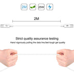 HAWEEL 25W 3A Type-C / USB-C to Type-C / USB-C PD Fast Charging Data Cable, Length: 2m, Type-C to Type-C 2m – Fast Charging, Data Transmission