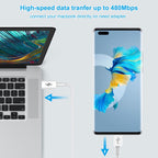 HAWEEL 25W 3A Type-C / USB-C to Type-C / USB-C PD Fast Charging Data Cable, Length: 2m, Type-C to Type-C 2m – Fast Charging, Data Transmission