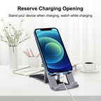 HAWEEL Adjustable Lifting Folding Live Broadcast Aluminum Alloy Desktop Holder, Aluminum Alloy