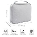 HAWEEL Passport Wallet Document Organizer Credit Cards Case Bag with Handle, Handle Bag