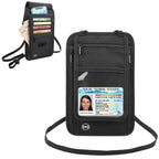 HAWEEL Neck Passport Wallet Bag Document Organizer Credit Cards Case Bag, Neck Pouch Neck Pouch Black
