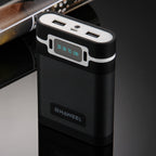 HAWEEL DIY 4 x 18650 Battery (Not Included) 10000mAh Power Bank Shell Box with 2 x USB Output & Display for iPhone, Galaxy, Sony, HTC, Google, Huawei, Xiaomi, Lenovo and other Smartphones, DIY 4 x 18650 10000mAh Battery (US)                           ...