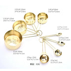 8-Piece Stainless Steel Measuring Spoons & Cups Set