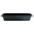 Half Size Long Polycarbonate Black Food Pan Default Title