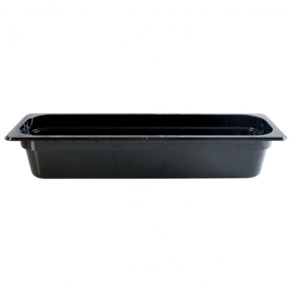 Half Size Long Polycarbonate Black Food Pan Default Title