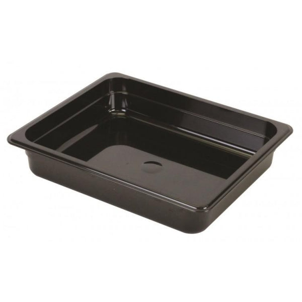 GN 1/2 Polycarbonate Gastronorm 65mm Black Default Title