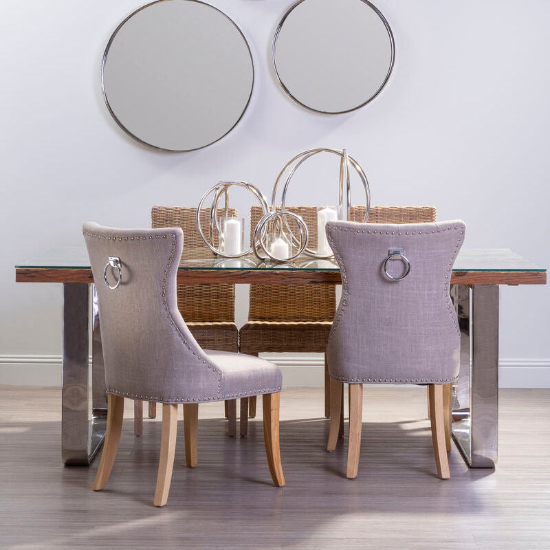 Mink Linen Dining Chair
