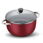 Soup Pot & Stock Pot with Lid – Thickened Base, Induction Compatible, Great for Soups, Stews, and Everyday Cooking