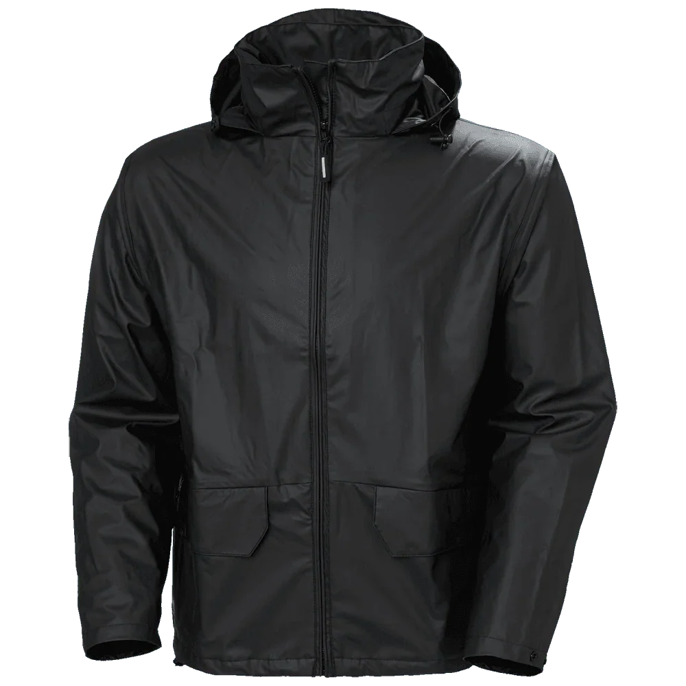 Helly Hansen 70180 Voss Waterproof Rain Jacket Black