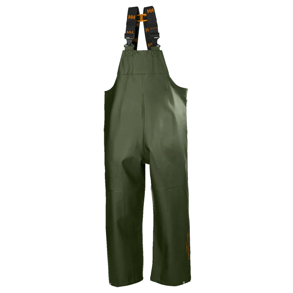 Helly Hansen 70582 Gale Waterproof Rain Bib and Brace Pant Trouser Army Green