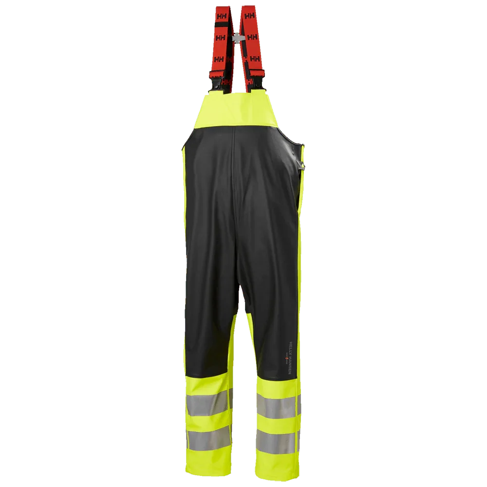 Helly Hansen 70596 Alna 2.0 Rain Bib & Brace Waterproof Pants YELLOW EBONY