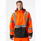 Helly Hansen 71185 UC-ME Shell Jacket Waterproof Hi-Vis HI VIS ORANGE EBONY