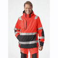 Helly Hansen 71195 Alna 2.0 Hi-Vis Waterproof Shell Jacket RED EBONY