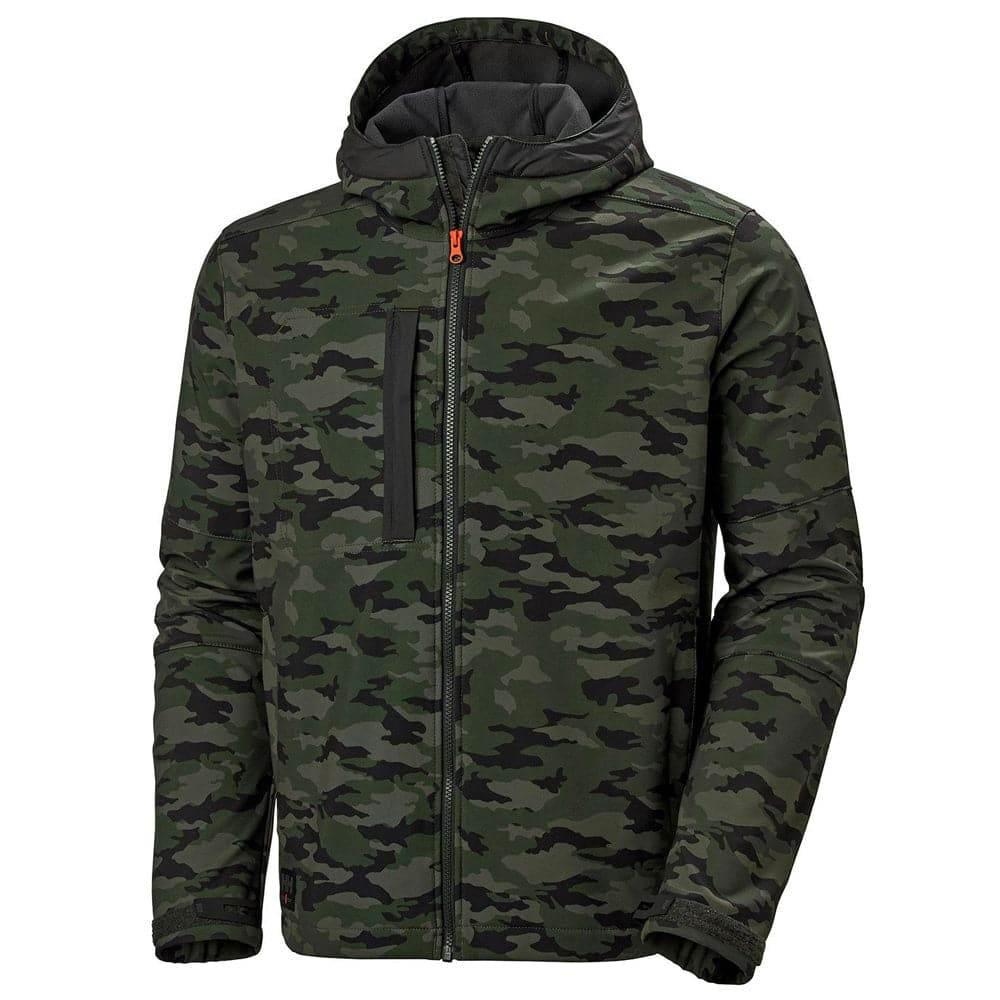 Helly Hansen 74230 Hooded Softshell Jacket Camo