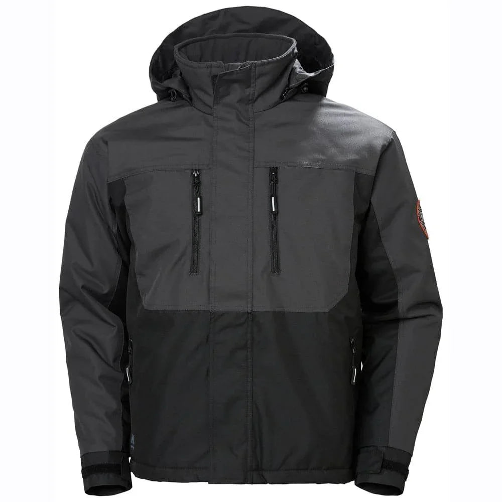 Helly Hansen 76201 Berg Insulated Winter Jacket BLACK DARK GREY
