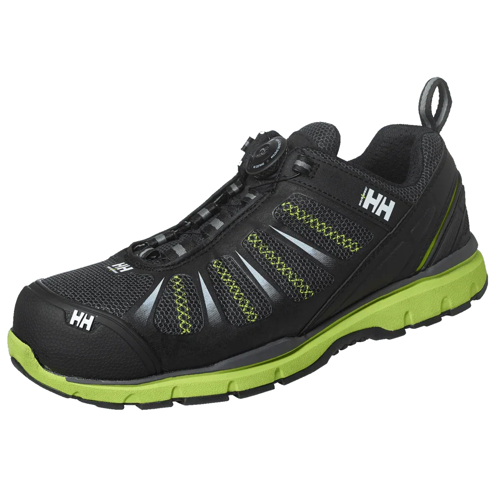 Helly Hansen 78214 Smestad Boa Composite-Toe Safety Shoes Trainers Black Dark Lime