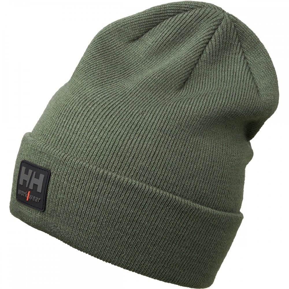 Helly Hansen 79811 Kensington Classic Logo Cuff Beanie Hat ARMY GREEN One Size