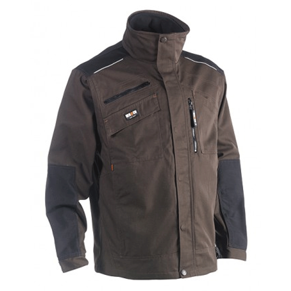 Herock Perseus Breathable Waterproof Work Jacket Brown Black