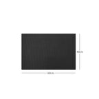 Hexagon Pattern Heavy Duty Rubber Doormat 60 x 40cm