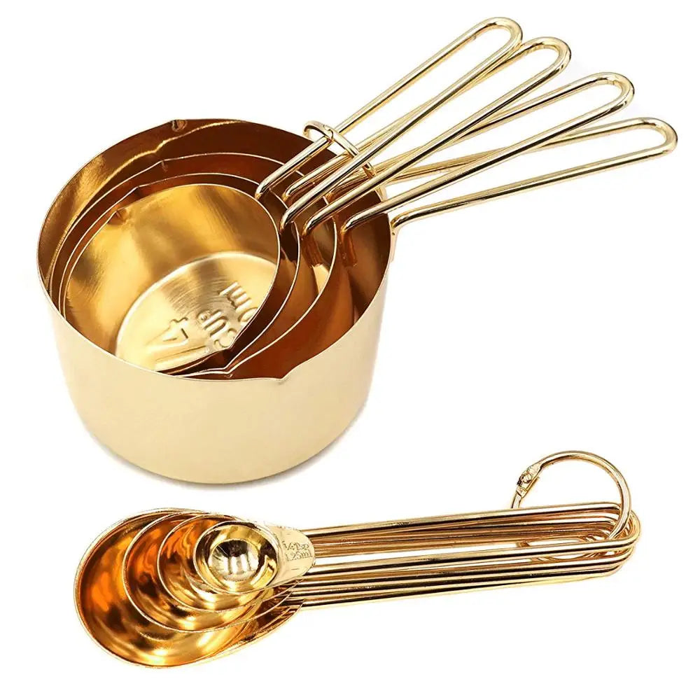 8-Piece Stainless Steel Measuring Spoons Set