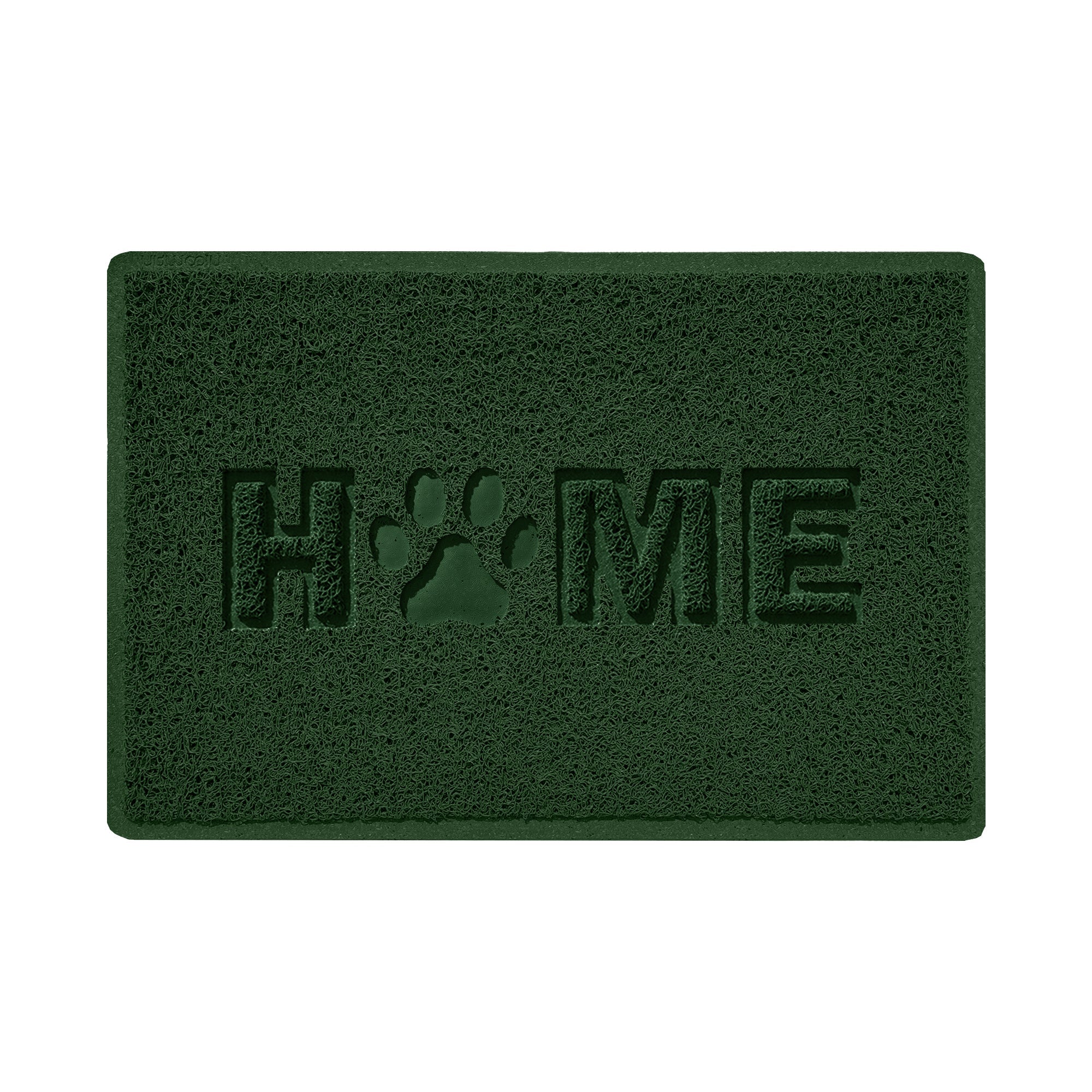 Home Paw Embossed Spaghetti Doormat Green 60cm x 40cm