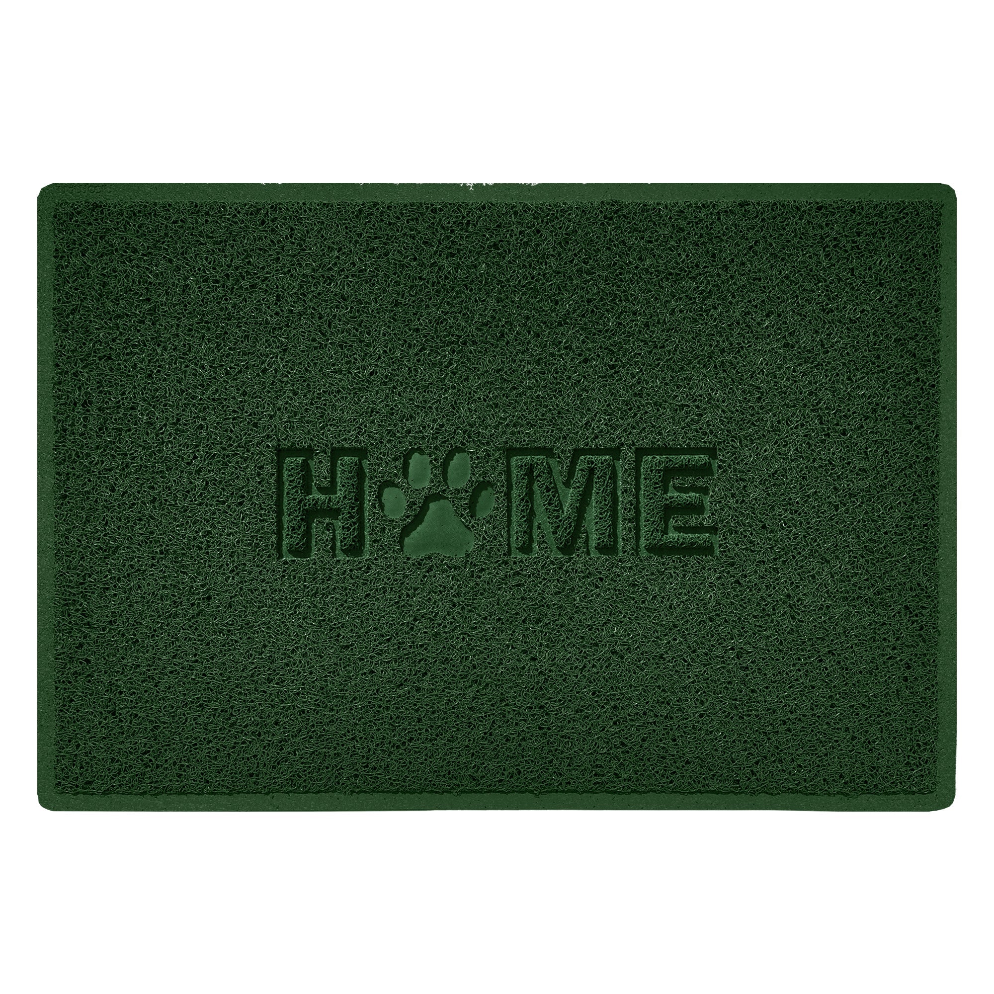 Home Paw Embossed Spaghetti Doormat Green 90cm x 60cm