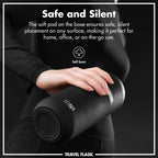 Luma Vacuum Insulated, Flask & Mug, Black, 700ml (24oz)