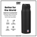 NFL x ION8 Insulated Steel Water Bottle, NFL Texans, 750ml (24oz)