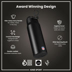 NFL x ION8 Insulated Steel Water Bottle, NFL Saints, 750ml (24oz)