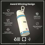 NFL x ION8 Insulated Steel Water Bottle, NFL Panthers, 750ml (24oz)