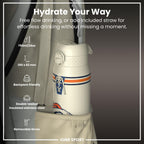 NFL x ION8 Insulated Steel Water Bottle, NFL Broncos, 750ml (24oz)
