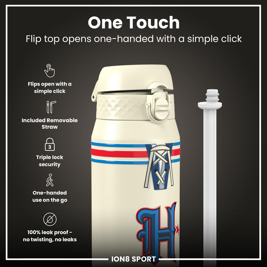 NFL x ION8 Insulated Steel Water Bottle, NFL Texans, 750ml (24oz)