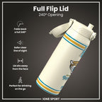 NFL x ION8 Insulated Steel Water Bottle, NFL Jaguars, 750ml (24oz)
