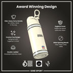 NFL x ION8 Insulated Steel Water Bottle, NFL Raiders, 750ml (24oz)