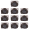 10 PCS Microphone / Flashlight Dustproof Mesh For iPhone 11 Pro Max / 11 Pro / 11, For iPhone 11 Pro Max / 11 Pro / 11 For iPhone 11 Pro Max 11 Pro 11 Black