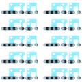 10 PCS Speaker Dustproof Mesh for iPhone 12, For iPhone 12 For iPhone 12 Grey